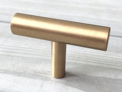 Brass Cabinet Pull Handle - 2.25" 2.5" 3.75" 4.25" 5" - LynnsHardware