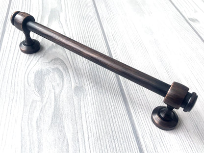 3.5" 6" Centers Oil Rubbed Bronze Cabinet Bar Pull - LynnsHardware