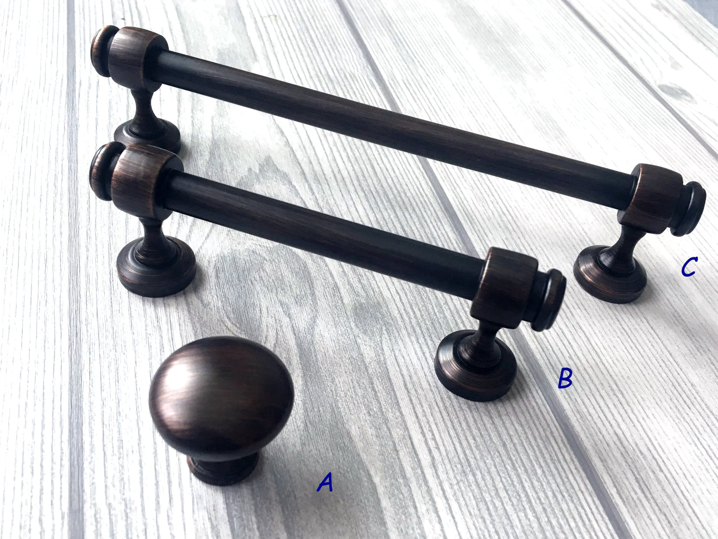 3.5" 6" Centers Oil Rubbed Bronze Cabinet Bar Pull - LynnsHardware