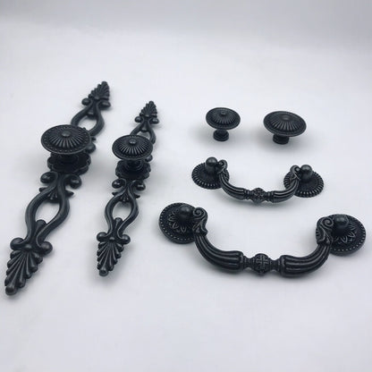 Antique Black Bronze Swing Bail Pull & Knob