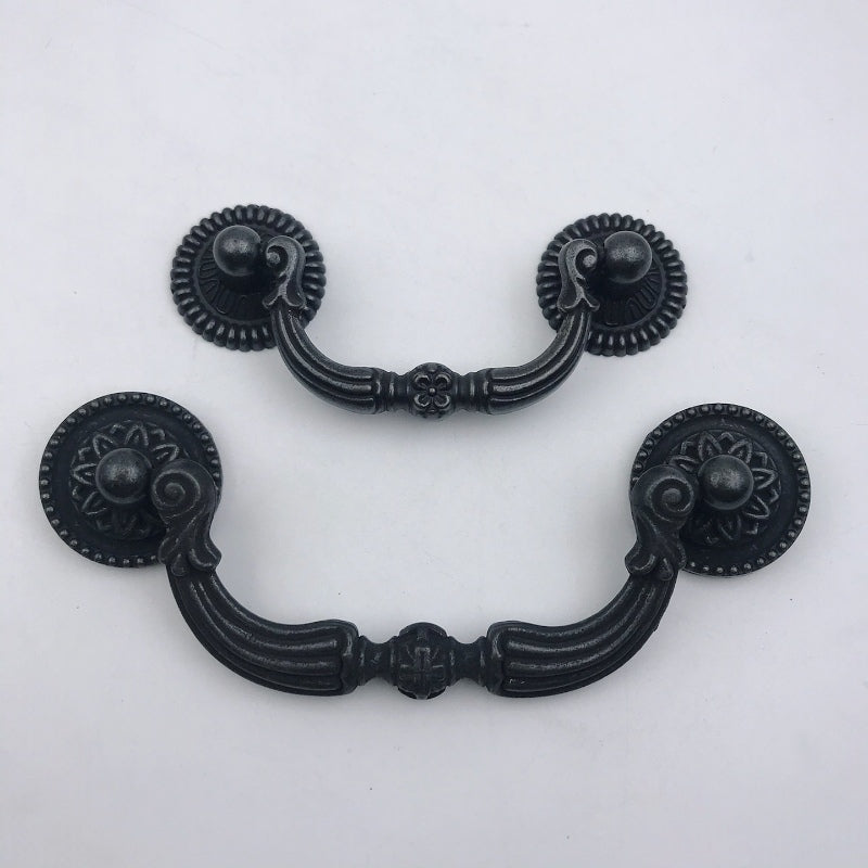 Antique Black Bronze Swing Bail Pull & Knob