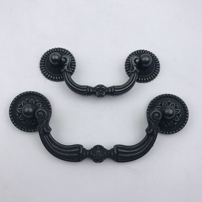 Antique Black Bronze Swing Bail Pull & Knob