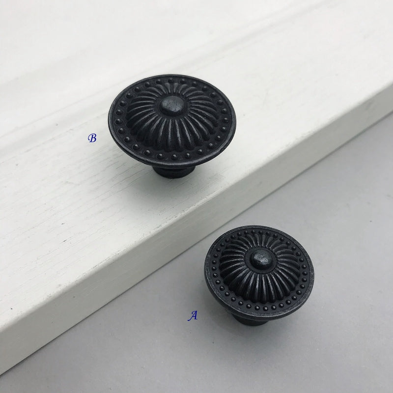 Antique Black Bronze Swing Bail Pull & Knob