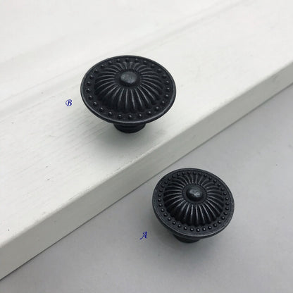 Antique Black Bronze Swing Bail Pull & Knob