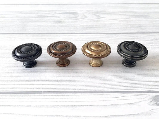 Vintage Look Drawer Knobs Antique Brass