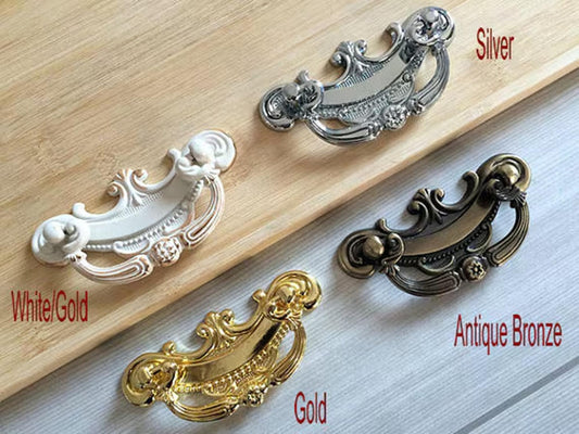 2.5" Drop Bail Dresser Pulls 2-1/2 Inch 64 mm Centers Gold Bronze