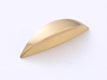 1.25" Centers Brass Cabinet Pull, Modern Drawer Handle