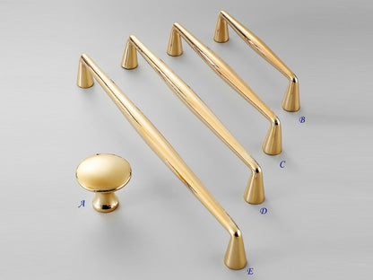 Polished Brass Cabinet Pulls - 3.75" to 12.5" - LynnsHardware