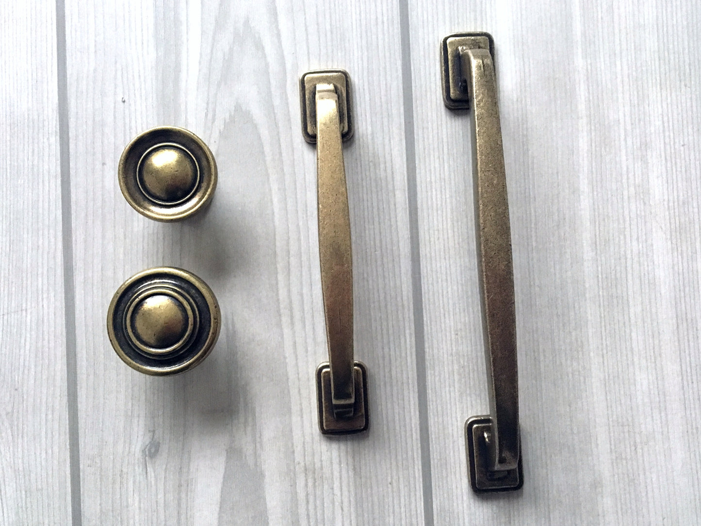 3.75" 5" Bronze Cabinet Handle & Knob, Rustic/Retro Kitchen Hardware
