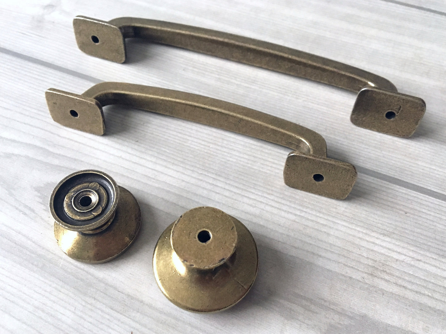 3.75" 5" Bronze Cabinet Handle & Knob, Rustic/Retro Kitchen Hardware