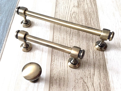 3.5" 6" Centers Cabinet Bar Handles in Brushed Bronze