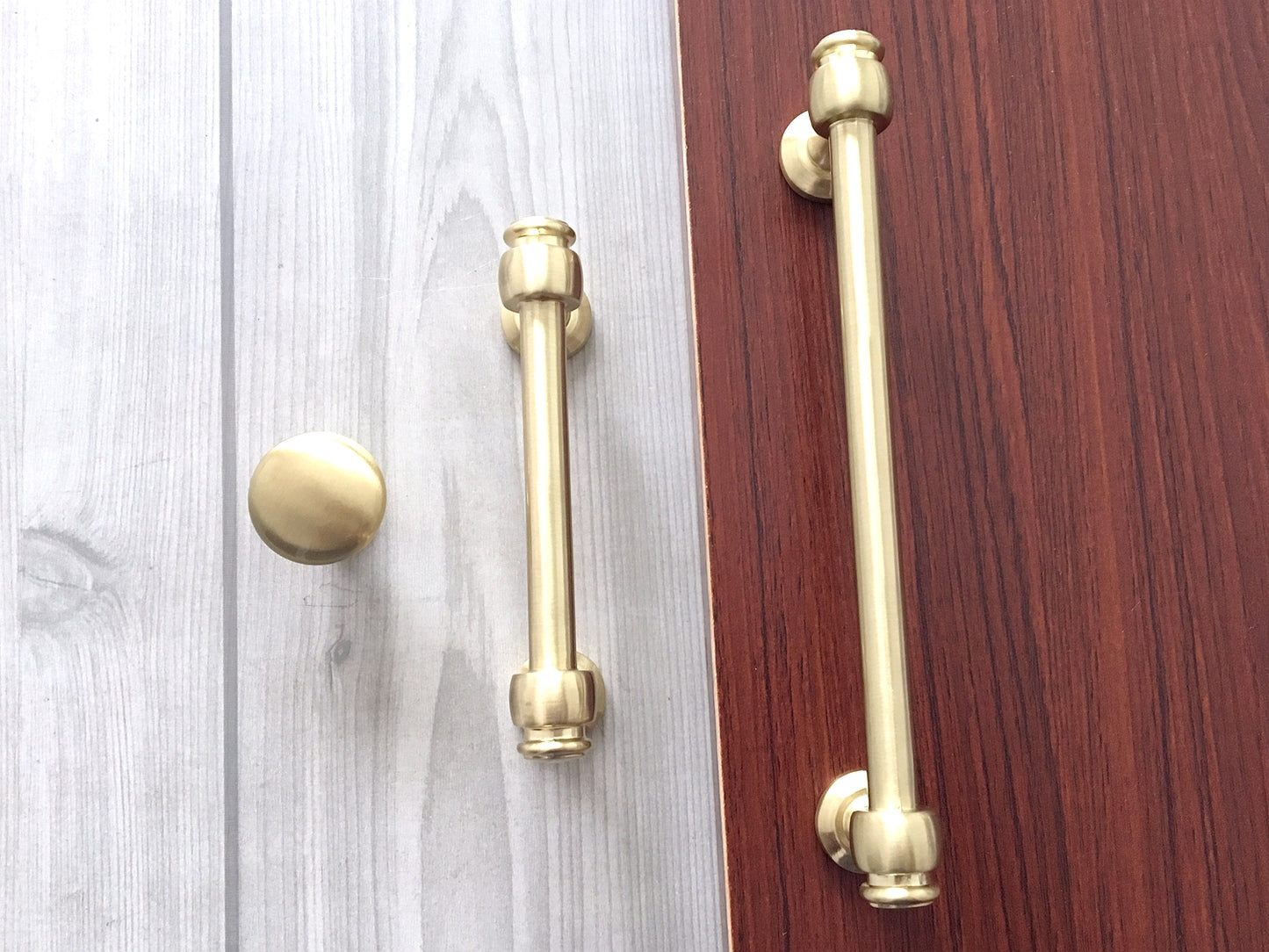3.5" 6" Brushed Gold European Cabinet Bar Pull & Drawer Knob