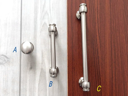 3.5" 6" Centers Nickel Cabinet Bar Pulls