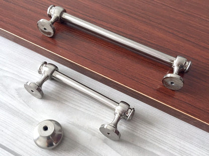 3.5" 6" Centers Nickel Cabinet Bar handles 