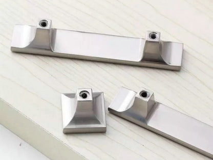 2.5" 3.75" Silver Crystal Drawer Pulls - Rhinestone Cabinet Knobs