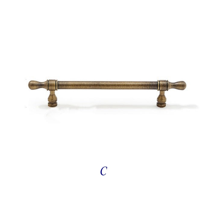 Brass Cabinet Euro Bar Pulls - Antique Bronze - LynnsHardware
