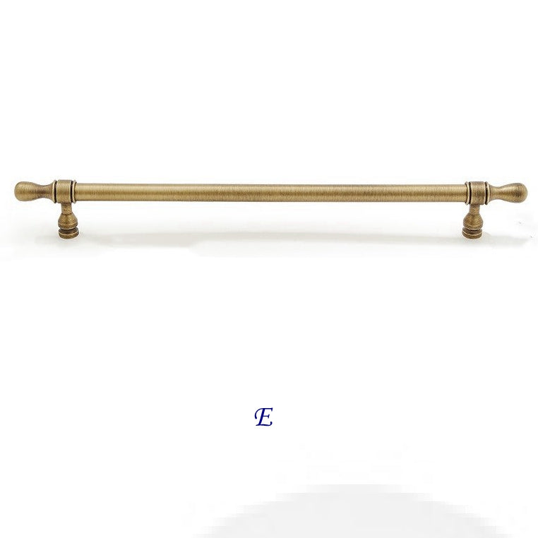 Brass Cabinet Euro Bar Pulls - Antique Bronze - LynnsHardware