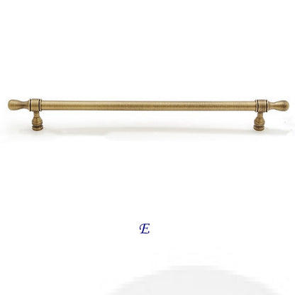 Brass Cabinet Euro Bar Pulls - Antique Bronze - LynnsHardware