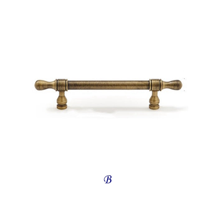 Brass Cabinet Euro Bar Pulls - Antique Bronze - LynnsHardware