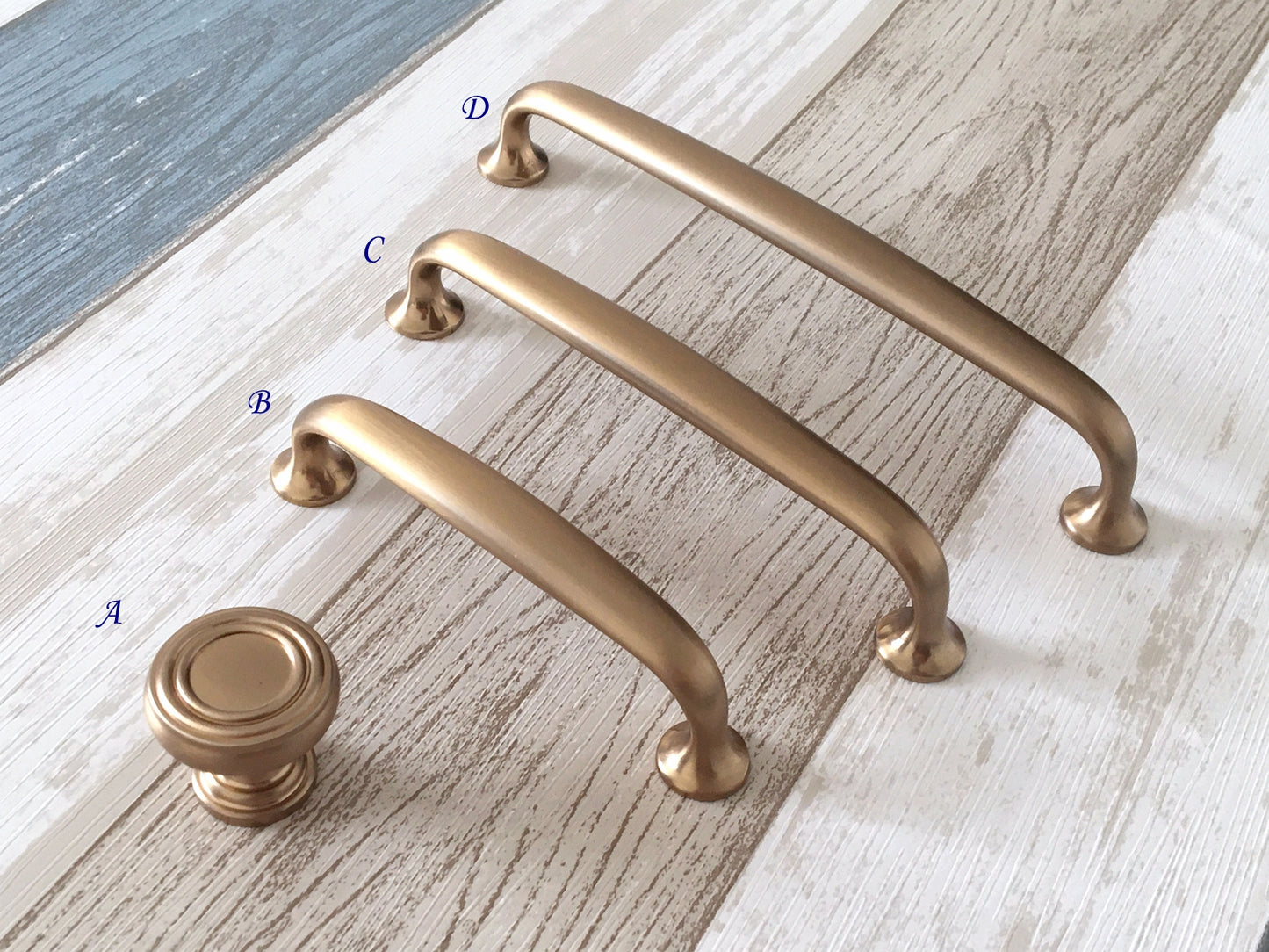 Champagne Gold Bronze Cabinet Pulls Drawer Handles Kitchen Hardware