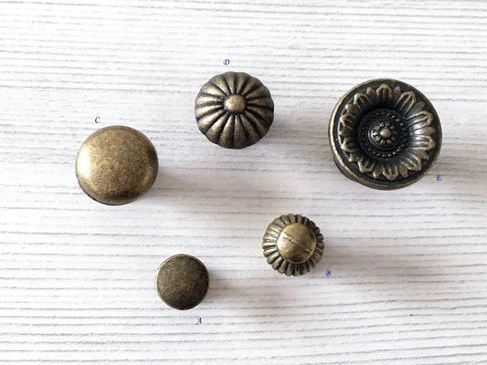 Aged Bronze Small Drawer Knobs Dresser Knob Kitchen Cabinet Hardware Rustic
