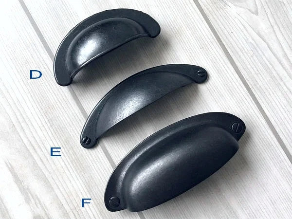 Antique Black Cup Drawer Pulls Bowl Kitchen Cabinet Hardware