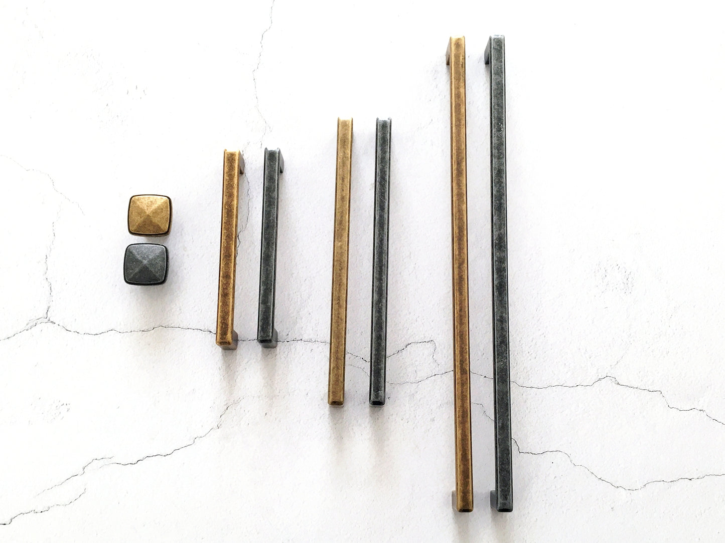 Antique Bronze Cabinet Handles Hardware Kitchen Dresser Drawer Pulls Mid Century Modern