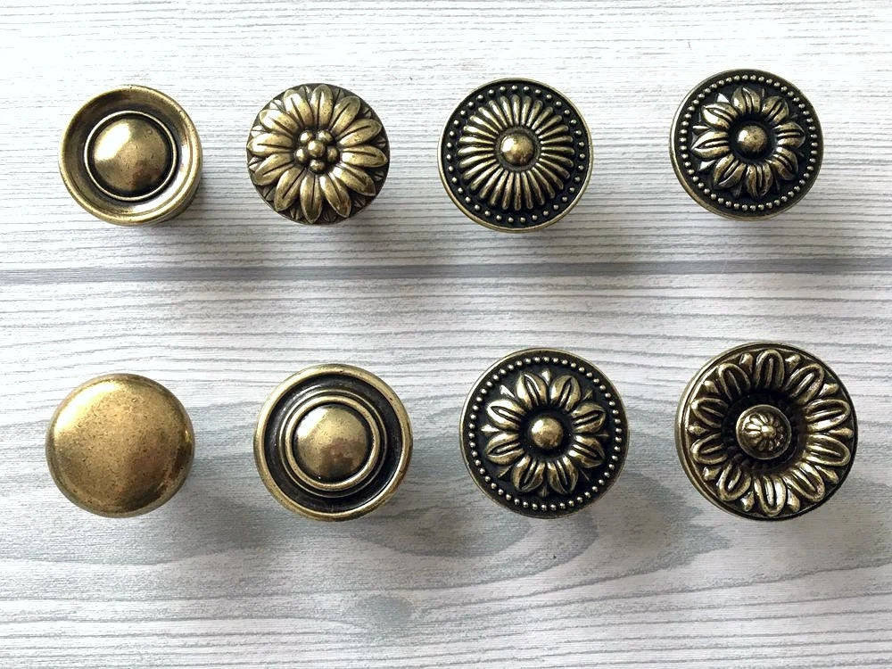Antique Bronze Drawer Pull Cabinet Knobs Lynns Hardware