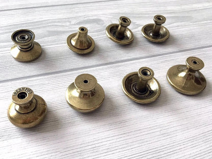 Antique Bronze Dresser Drawer Knobs MCM Retro Cabinet Hardware
