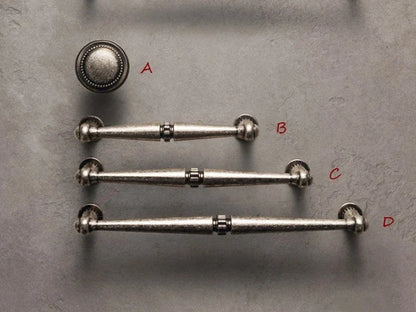 Antique Pewter Cabinet Pulls Handles Lynns Hardware