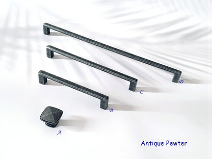 Antique Pewter Kitchen Cabinet Pull Handles Dresser Drawer Pulls Lynns Hardware 