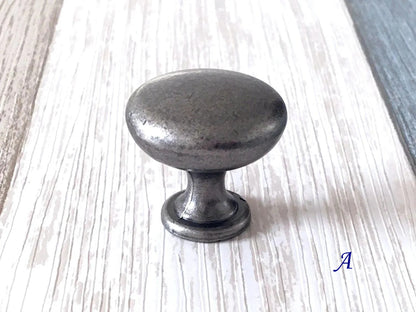 Poignée de meuble en étain antique, 76, 96, 128, 192 mm