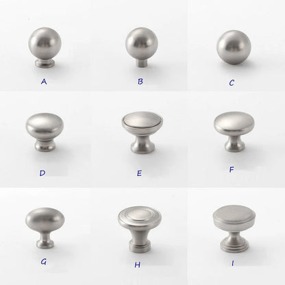 assorted Brushed Nickel Drawer Pulls