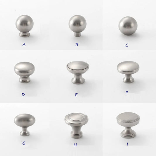 assorted Brushed Nickel Drawer Pulls