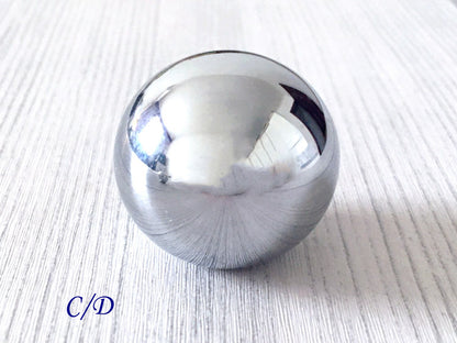 Ball Brass Cabinet Pulls Polished Silver Lynns Hardware