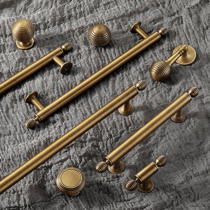 Beehive Bronze Brass Cabinet Handles Kitchen Door Knobs Drawer Pulls Lynns Hardware 