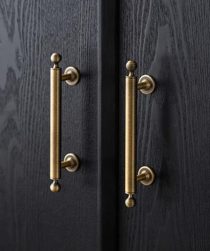 Beehive Cabinet Door Pulls Brass Antique