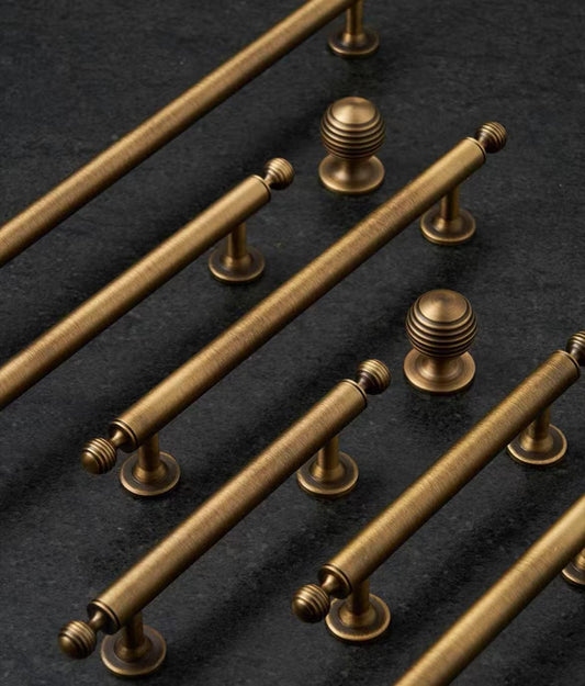 Beehive Cabinet Pulls Brass Antique Bronze Dresser Pulls Drawer Knobs Kitchen Hardware
