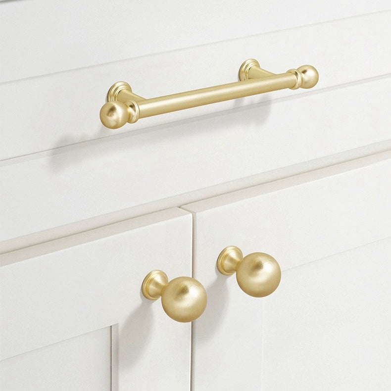 3.75" 5" 7.5" Luxury Gold Euro Bar Handle - Mid Century Modern