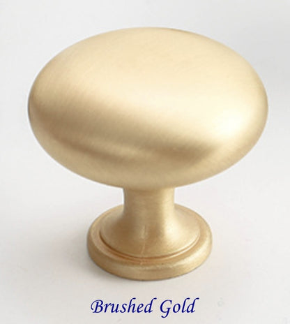 Round Cabinet Knobs, Drawer Pulls, Gold Nickel Black Gray, Kitchen Hardware