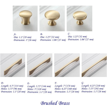 Brass Cabinet Handles, Black Gold Coffee Bronze, Drawer Pulls | Kitchen Hardware
