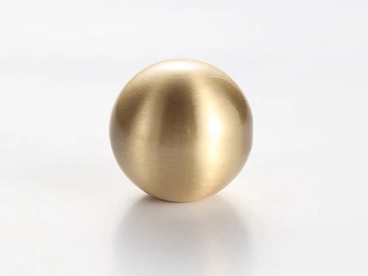 Ball Brass Knobs, Cabinet Drawer Pulls, Brushed Gold, Matte Black, Brushed Nickel