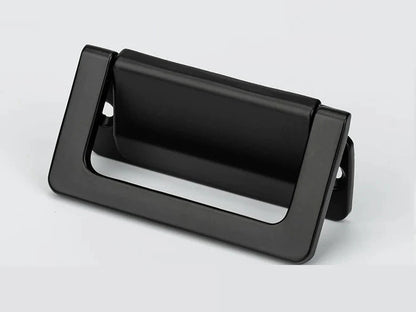 Black Drawer Pulls Rectangular Backplate