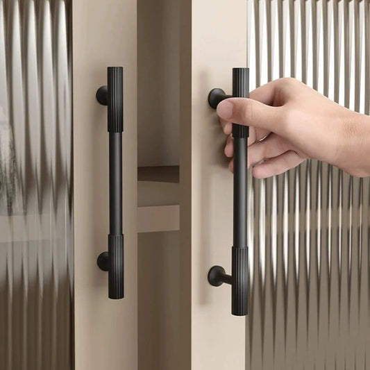 Black Knurled Cabinet Pulls Lynns Hardware