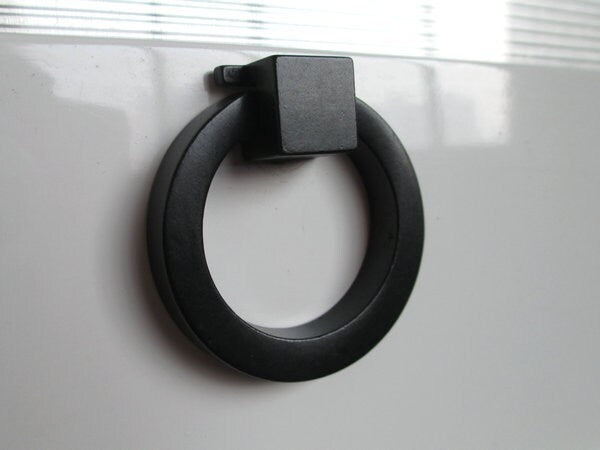 Black Ring Pull Cabinet Knob Lynns Hardware