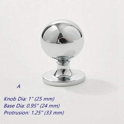 Brass Cabinet Hardware Drawer Pull Polished Chrome 
