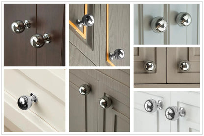 Brass Drawer Pulls Sphere Cabinet Knobs