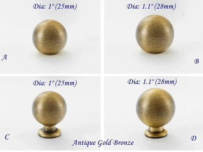 Brass Dresser Drawer Knob Antique Bronze