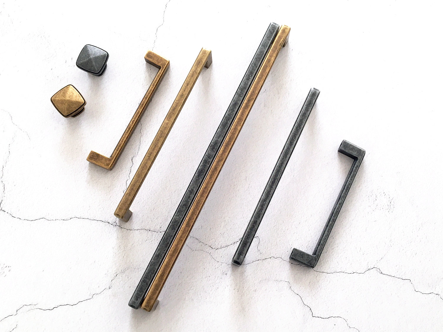 Bronze Cabinet Knobs Hardware Square Kitchen Handles Dresser Drawer Pulls