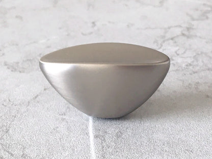 Brushed Nickel Oval Cabinet Door Pulls Dresser Drawer Knobs Modern Kitchen Hardware